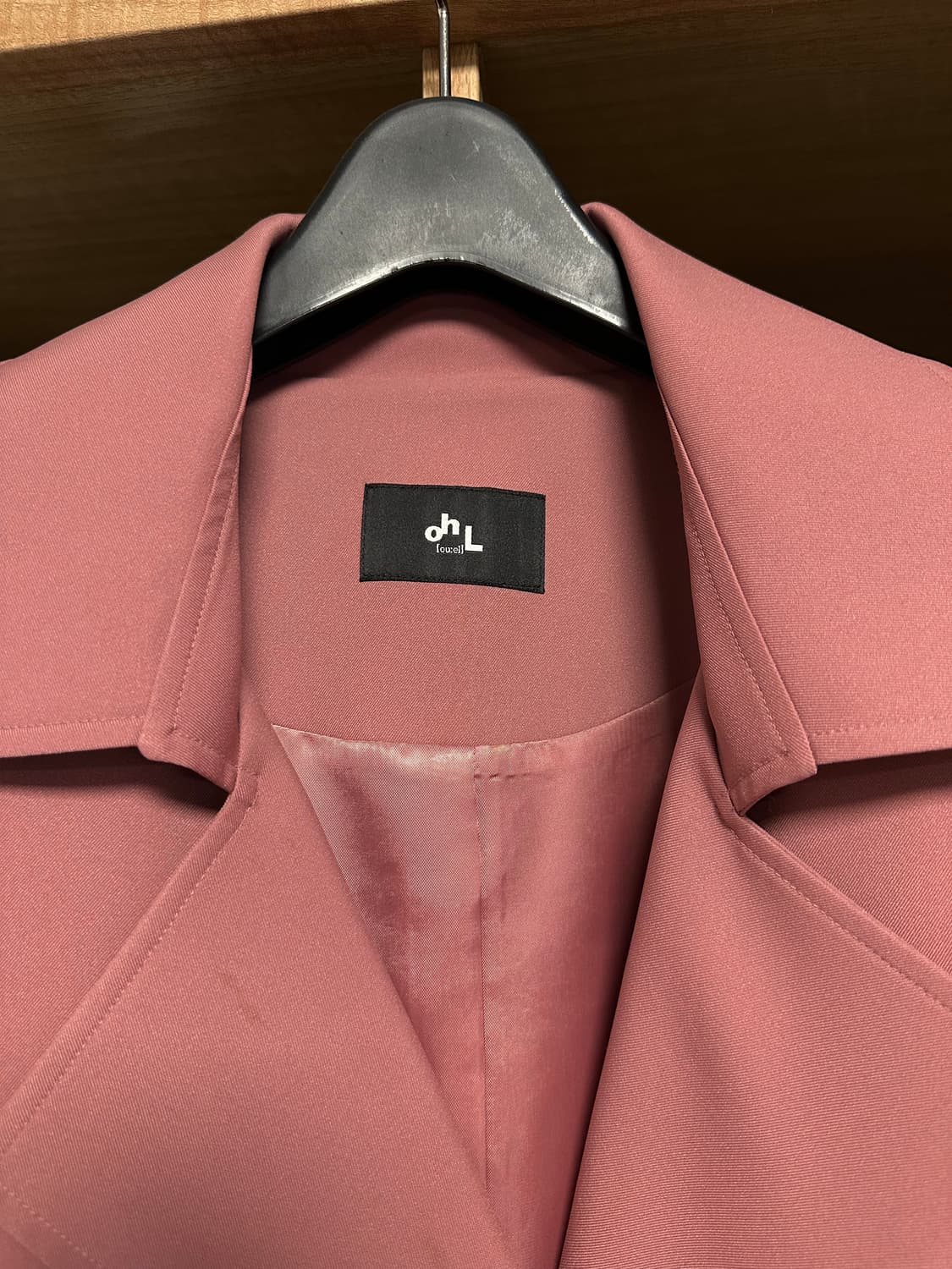 ohL(오엘) 여성 봄 트랜치코트 로즈핑크 상품이미지7