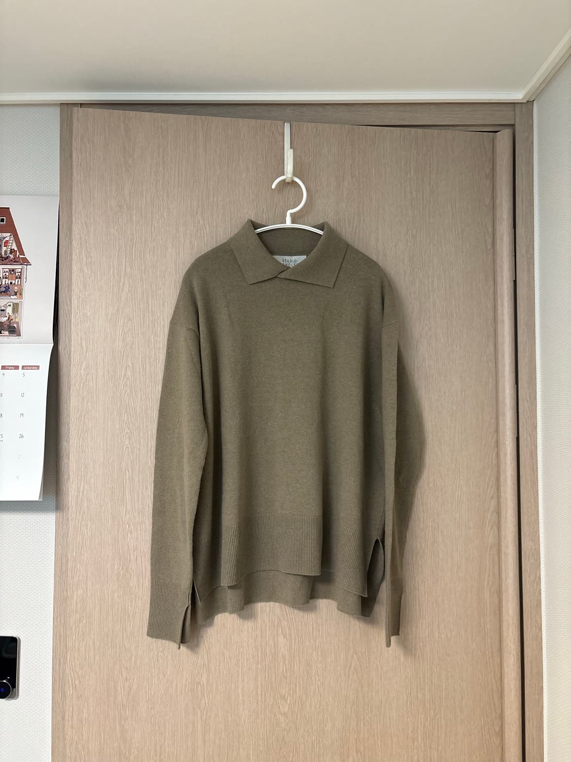 스튜디오니콜슨 울캐시 카라니트 새상품 상품이미지1