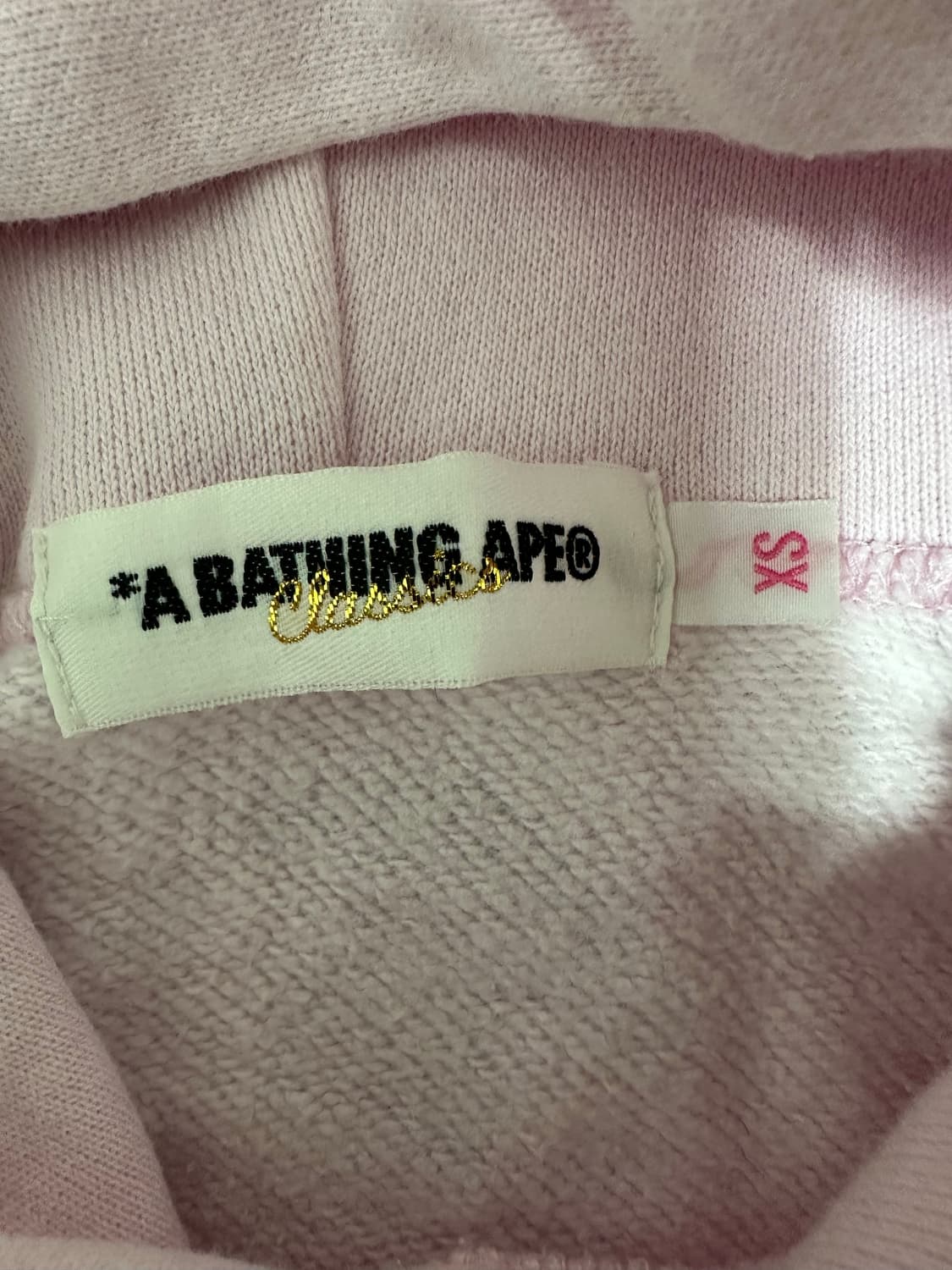 BAPE 베이프 핑크 후드 원피스 상품이미지4