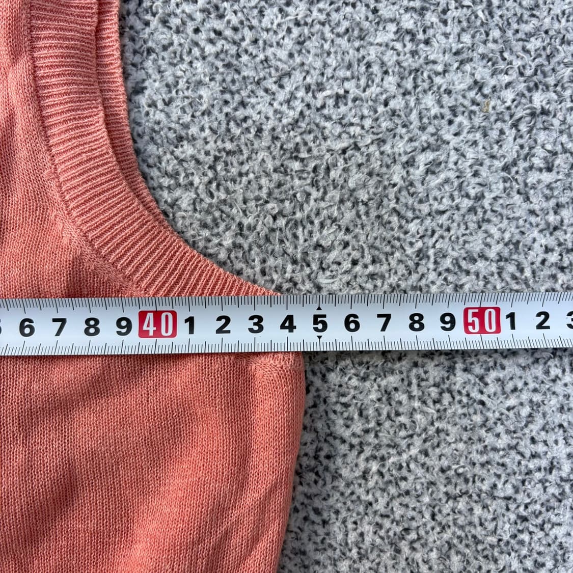 77 새상품 더엣지 스퀘어넥 민소매 니트 0421J 상품이미지5