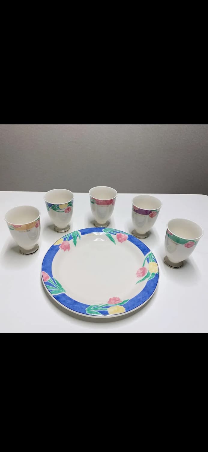 지방시 플라워 그릇 컵 세트 접시 상품이미지7