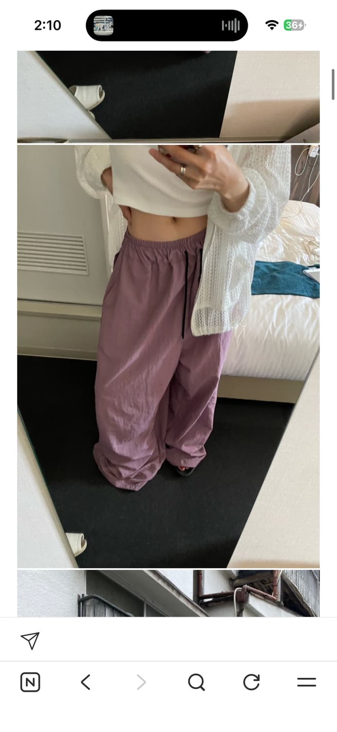 데이도어 데도 나일론 팬츠 포도 상품이미지4