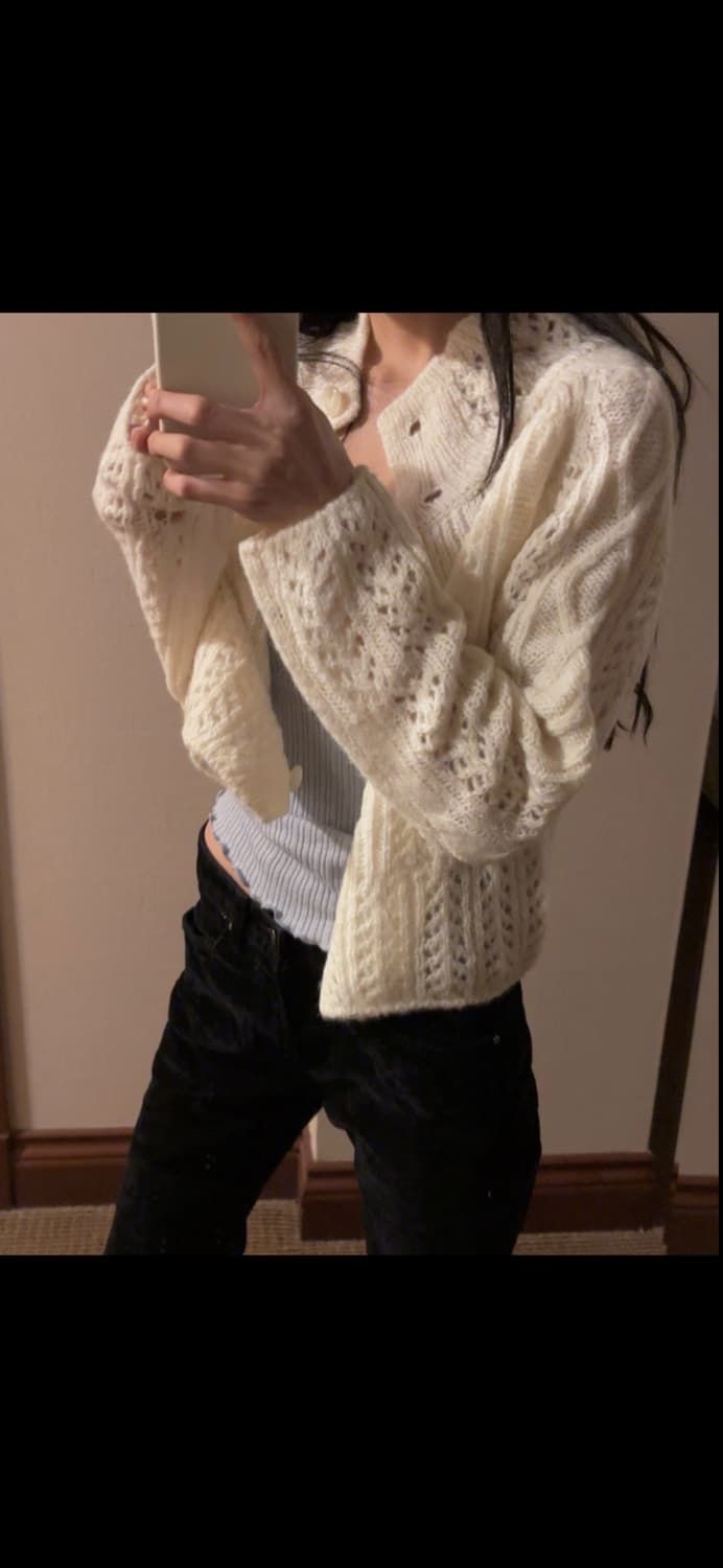 메이비베이비 디어리스트 넵튠 neptune 가디건 크림 상품이미지2