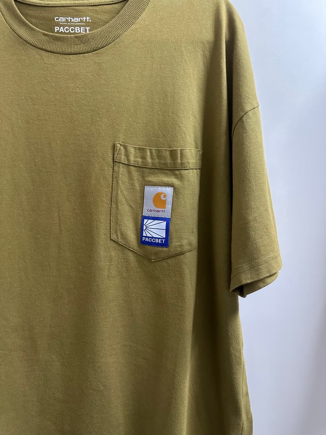 칼하트 PACCBET 포켓 반팔 L 카키색 상품이미지2