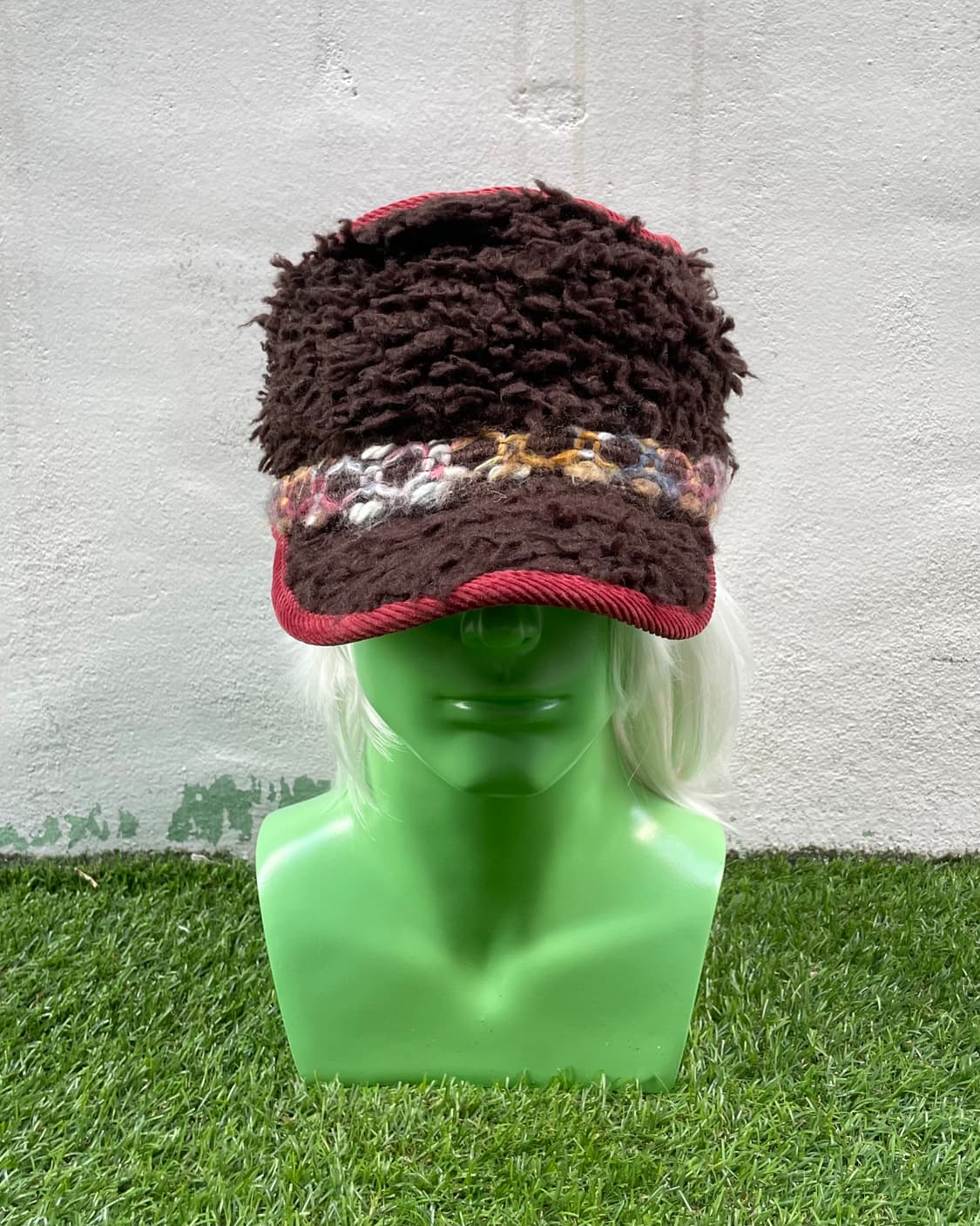 brown fur knit cap 상품이미지2