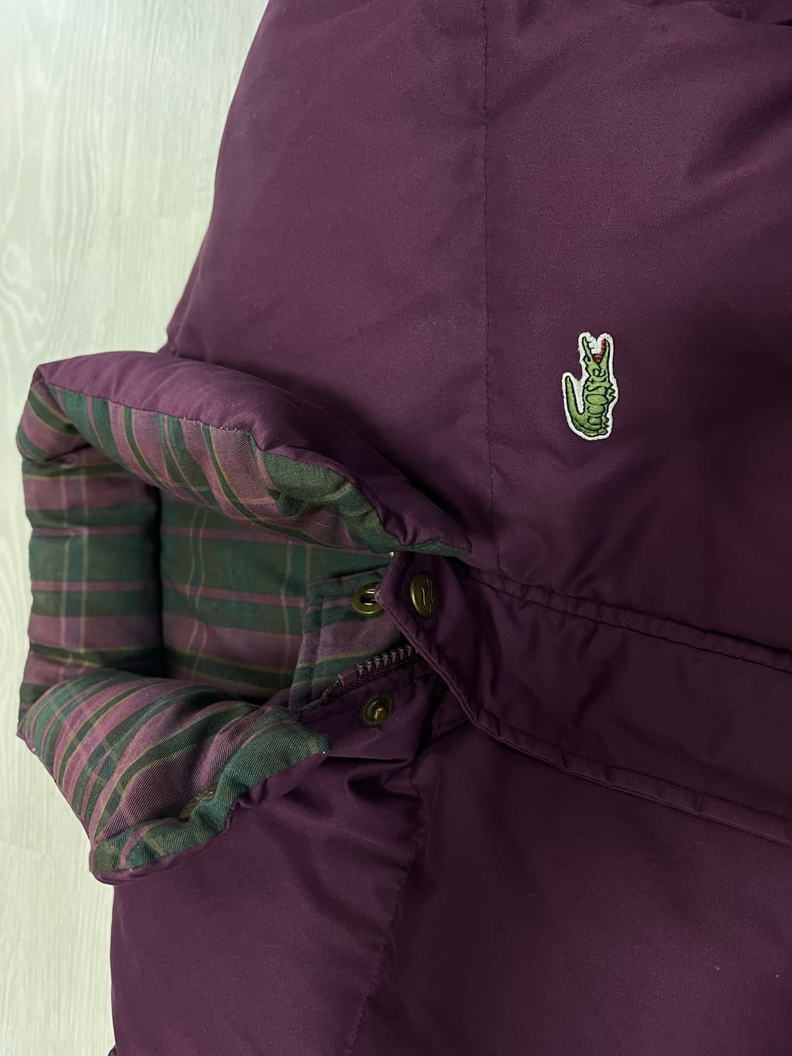 라코스테 빈티지 양면패딩 L 상품이미지2