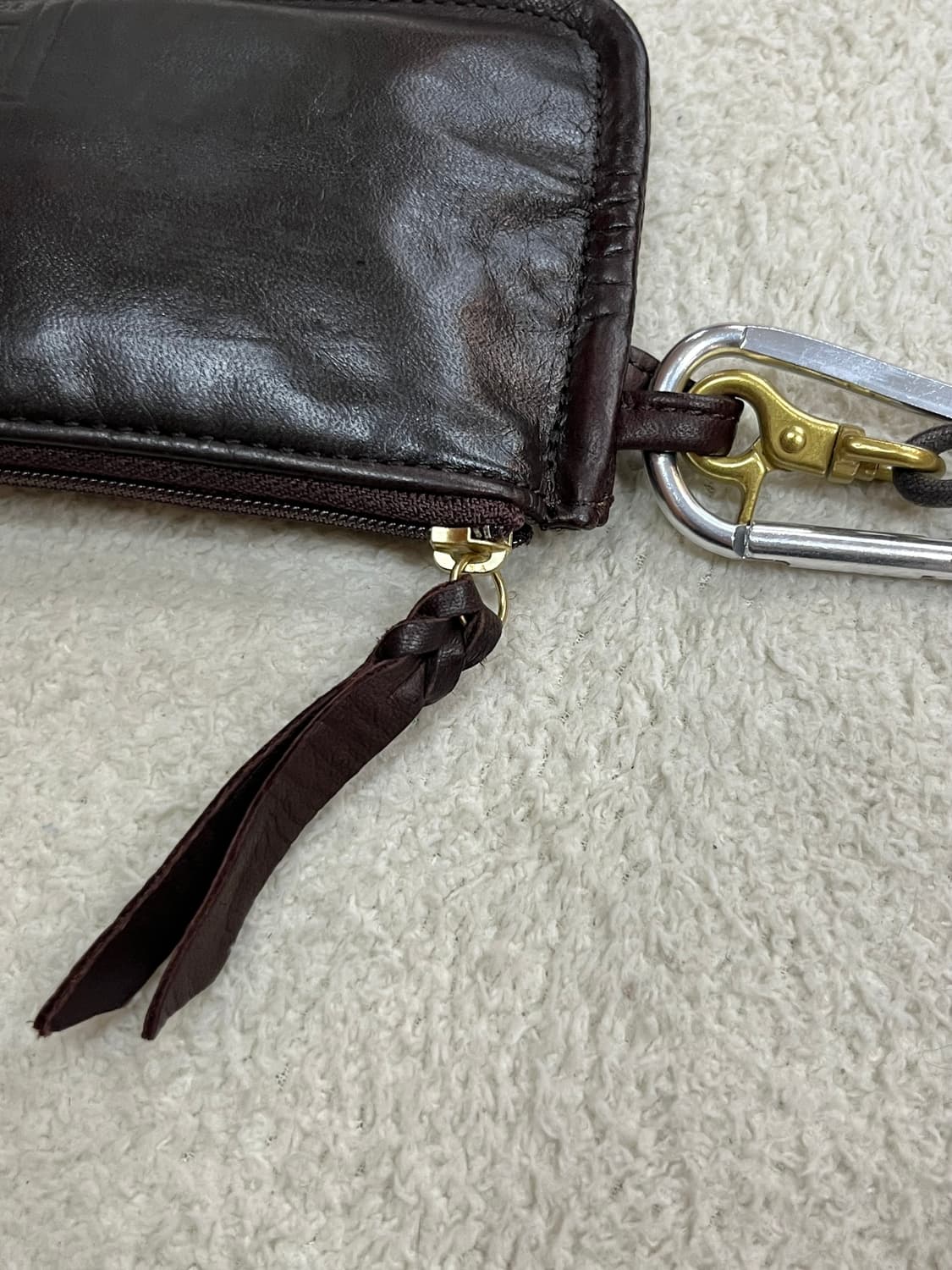 PORTER 포터 말가죽 파우치 지갑 브라운 상품이미지8