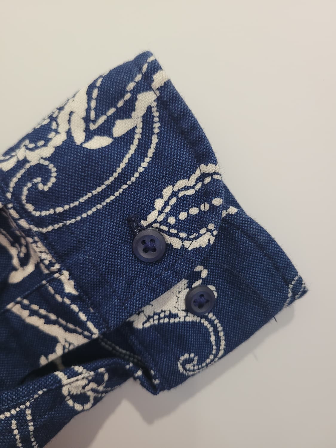 타미힐피거 페이즐리 패턴 셔츠 리얼 인디고 남성 95~100 상품이미지5