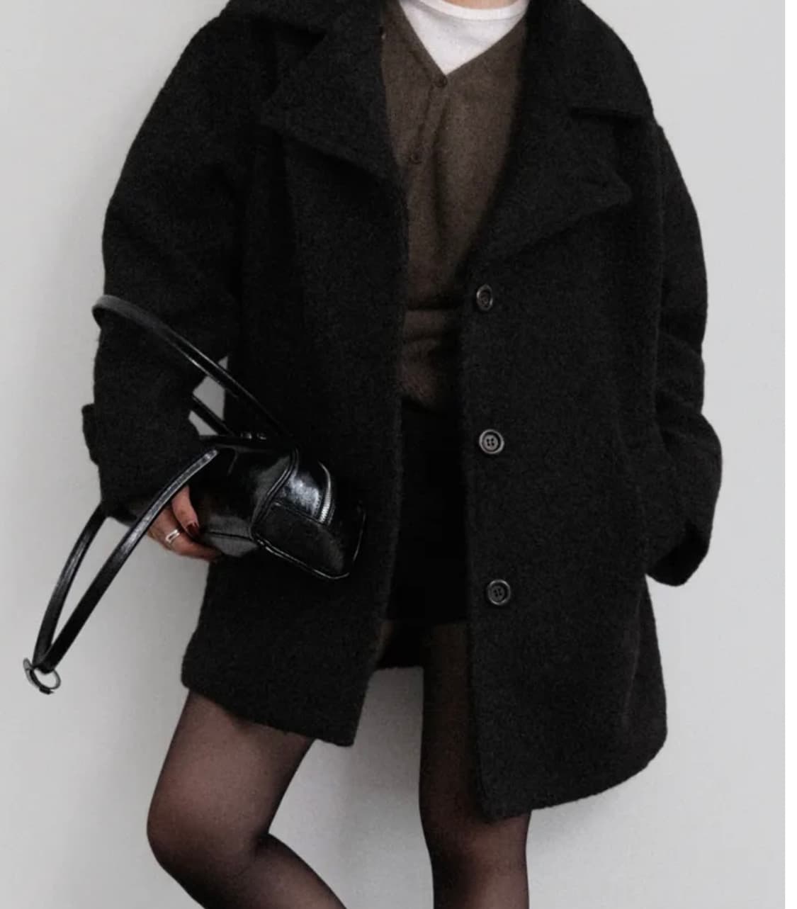 어텀 부클 하프코트 상품이미지2