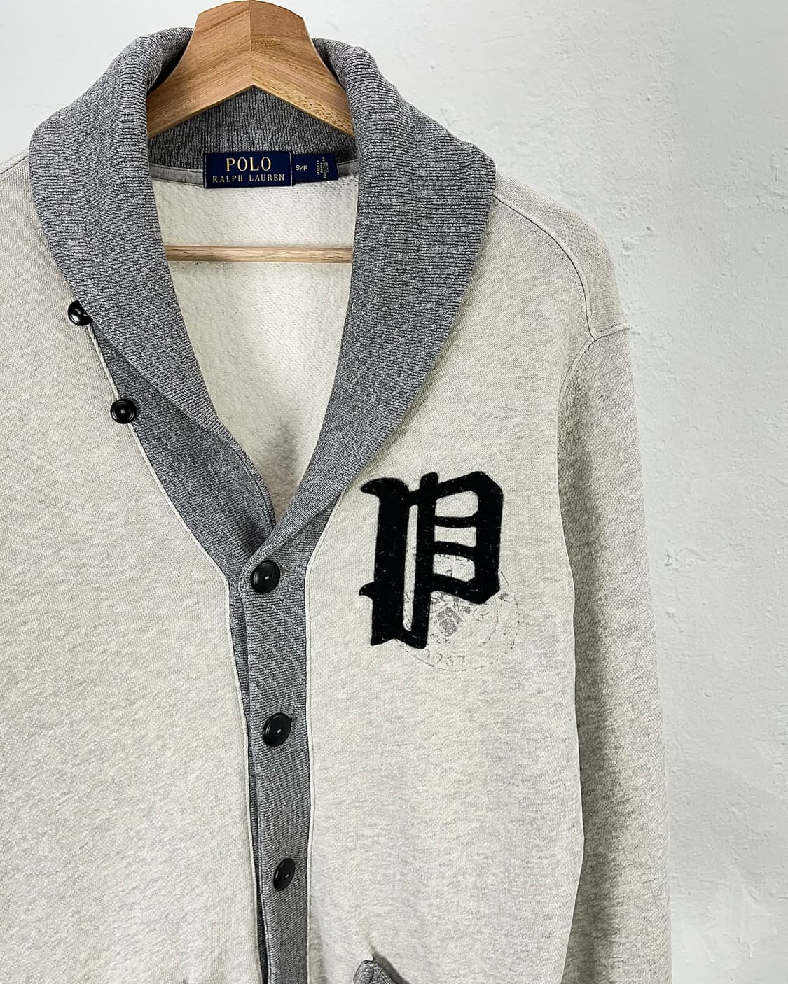 폴로 랄프로렌 투 컬러 숄카라 더블 포켓 스웨트 가디건 상품이미지3