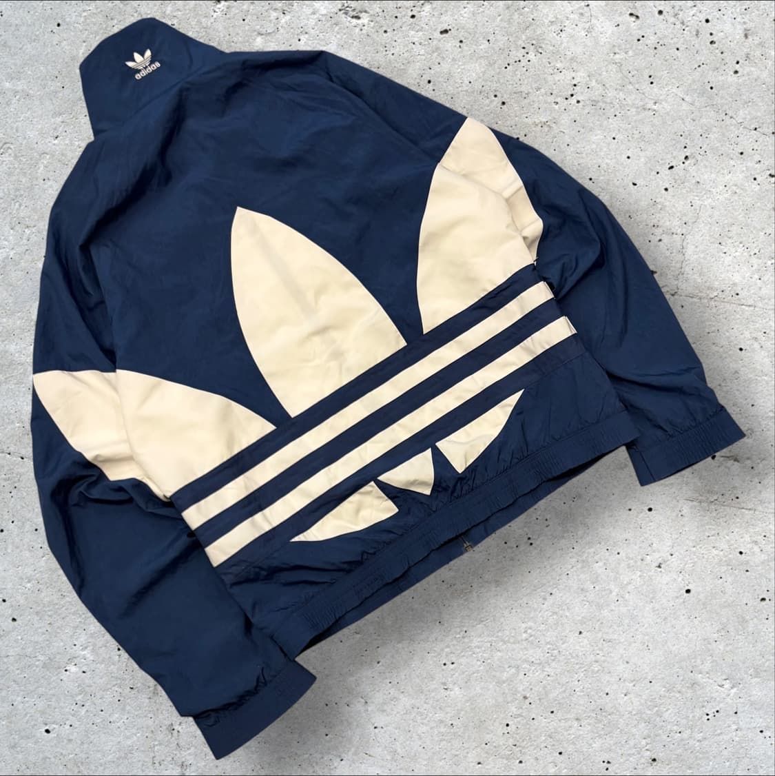 [M] 아디다스 네이비 빅트레포일 바람막이 D161 상품이미지1
