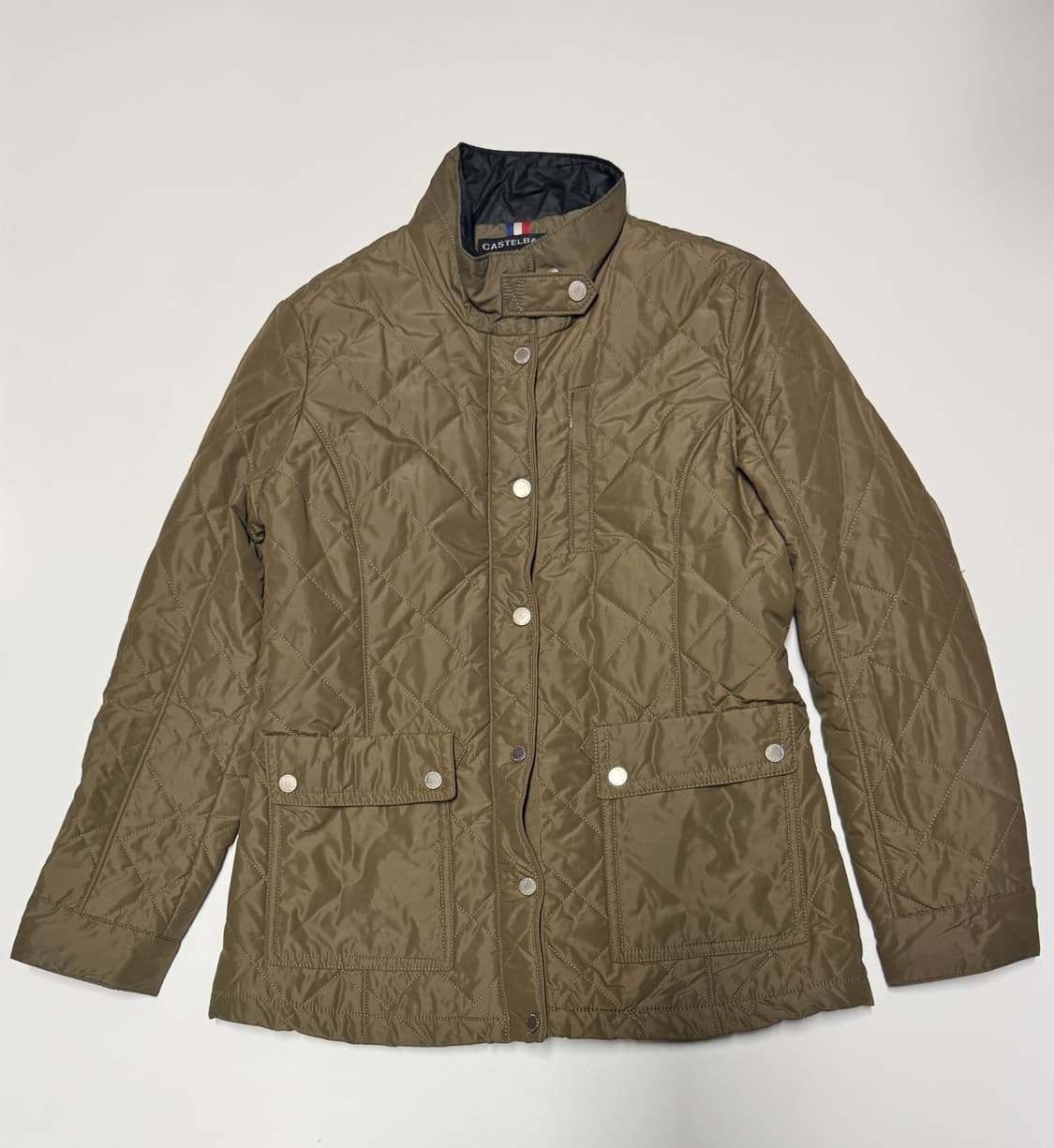 여성 까스텔바작 령량 퀄팅 자켓 M 올리브카키 상품이미지1