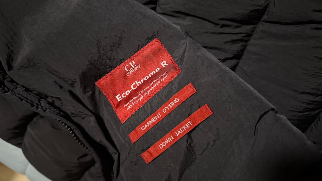 CP컴퍼니 에코 크롬 R 다운 자켓 블랙 23FW 56사이즈 상품이미지5