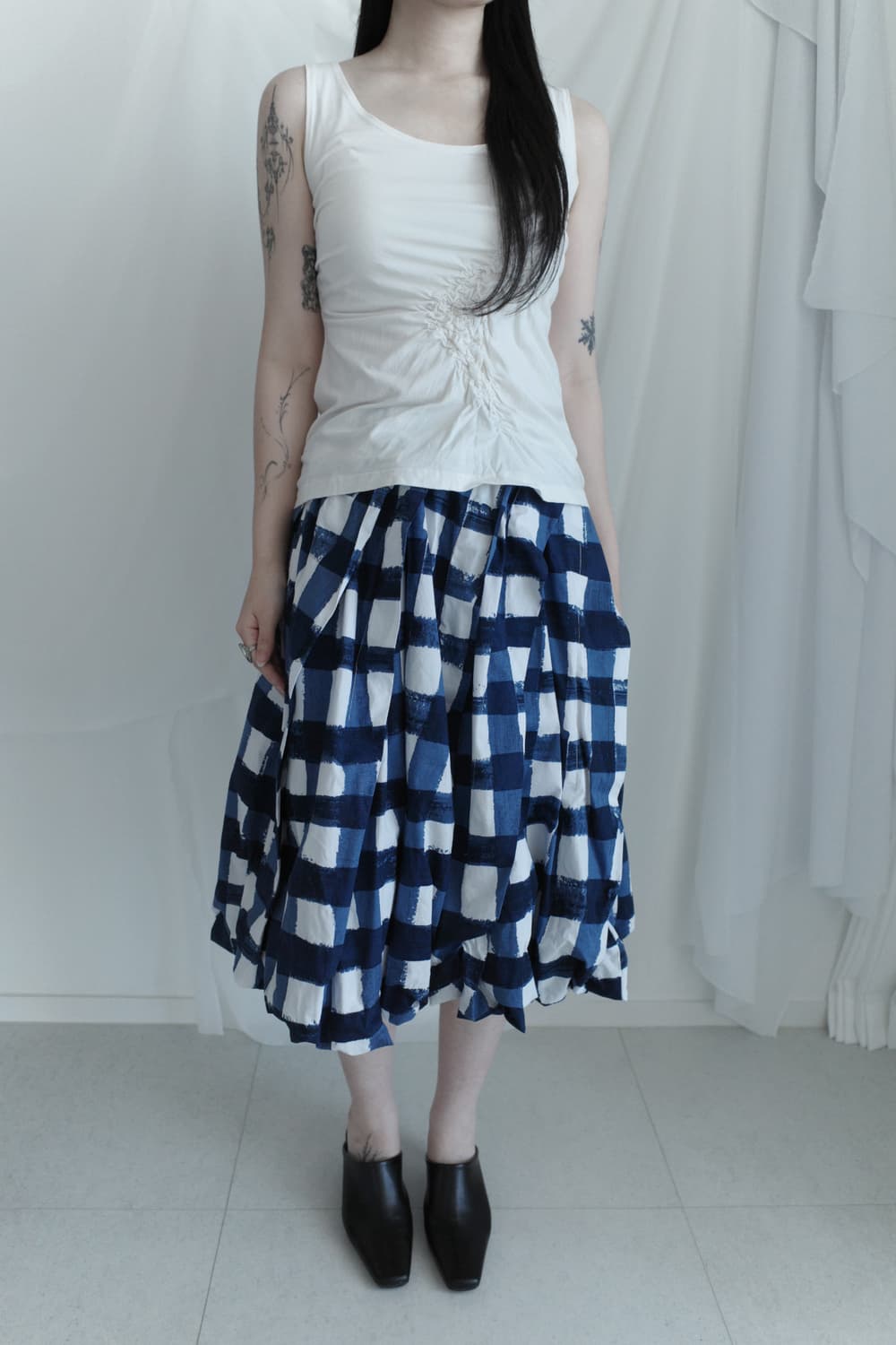yoshie inaba) smoke shirring sleeveless 상품이미지4
