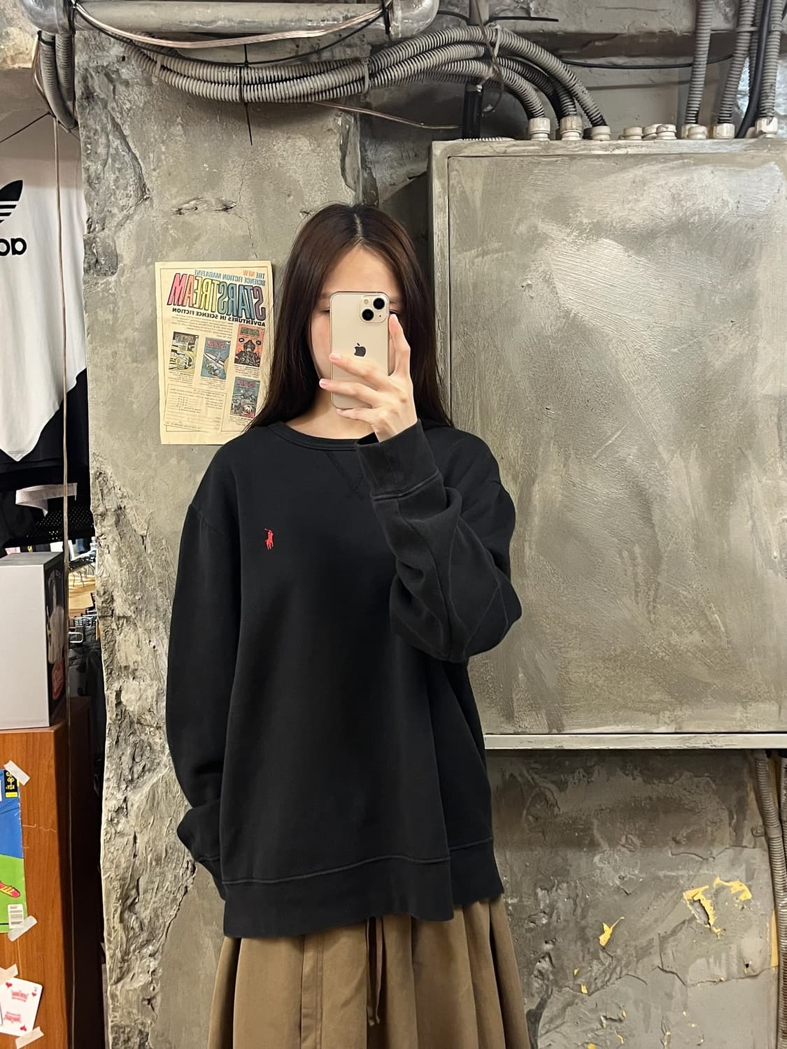 폴로 랄프로렌 맨투맨 블랙 XL #csz985 상품이미지2
