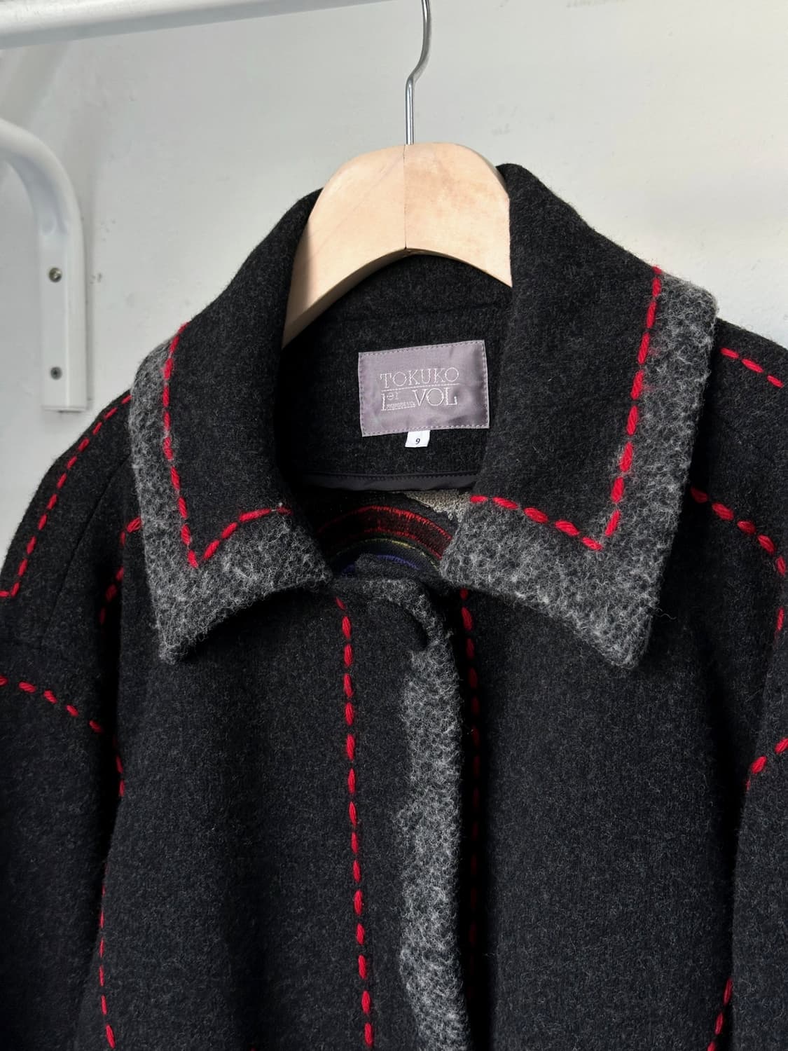 Mosser wool design stitch short coat 상품이미지3