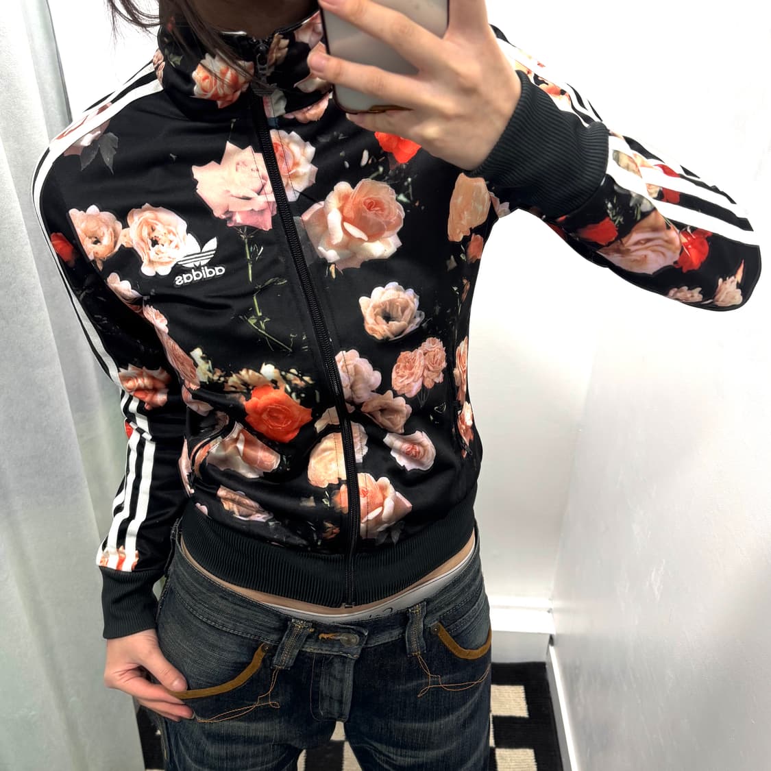 아디다스 플라워 패턴 파이어버드 트랙탑 져지 상품이미지2