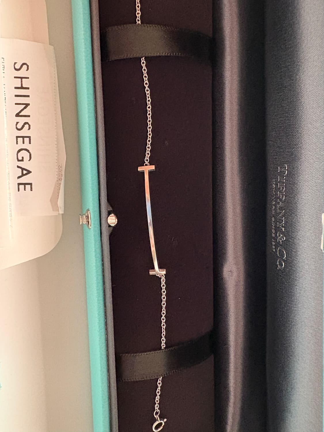 티파니 스마일 팔찌 화이트골드 S 상품이미지2