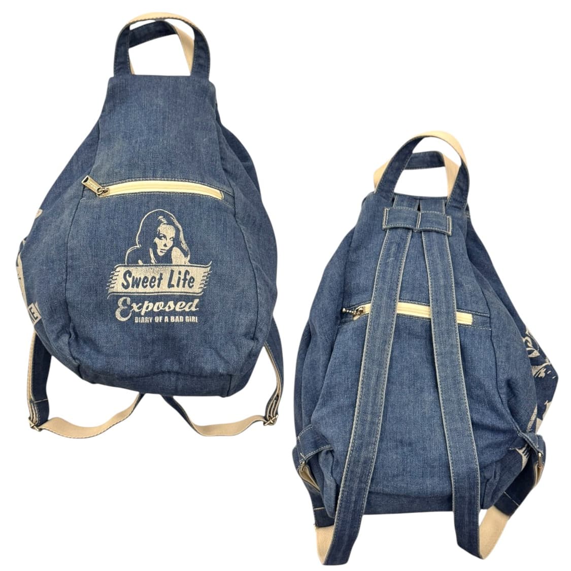 히스테릭글래머 3웨이 데님 숄더백 백팩 상품이미지5