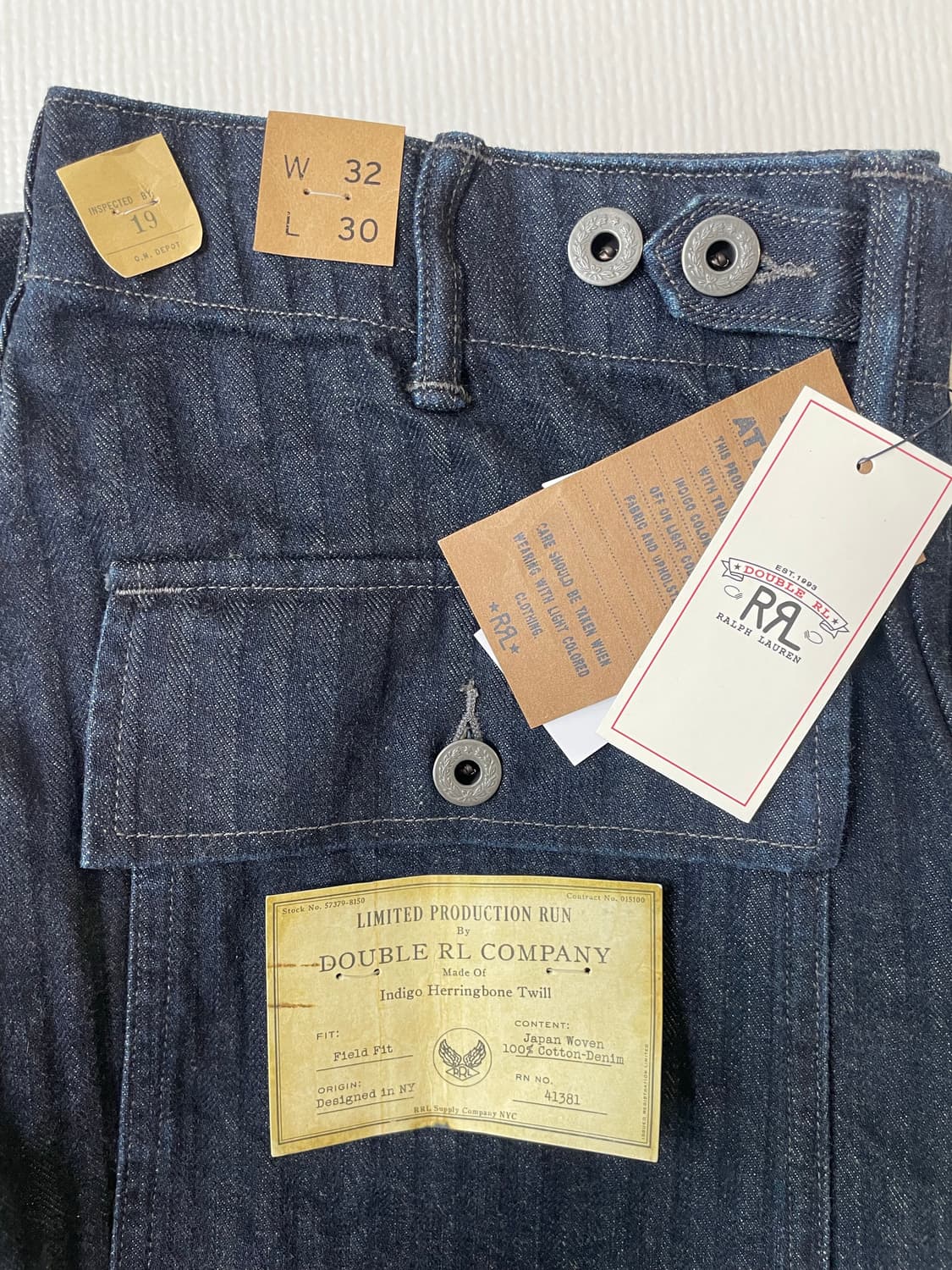 Rrl 리미티드 에디션 인디고 헤링본 팬츠(신상) 상품이미지3