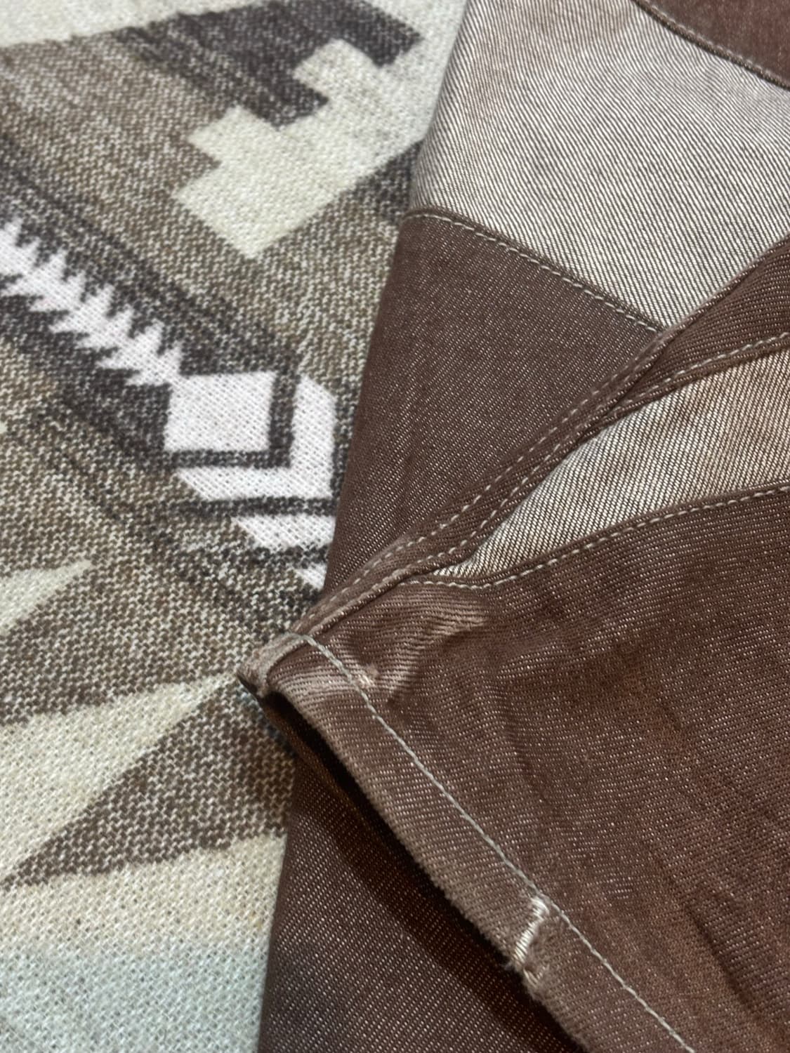 에드오프 후프 컬 데님 브라운 상품이미지8