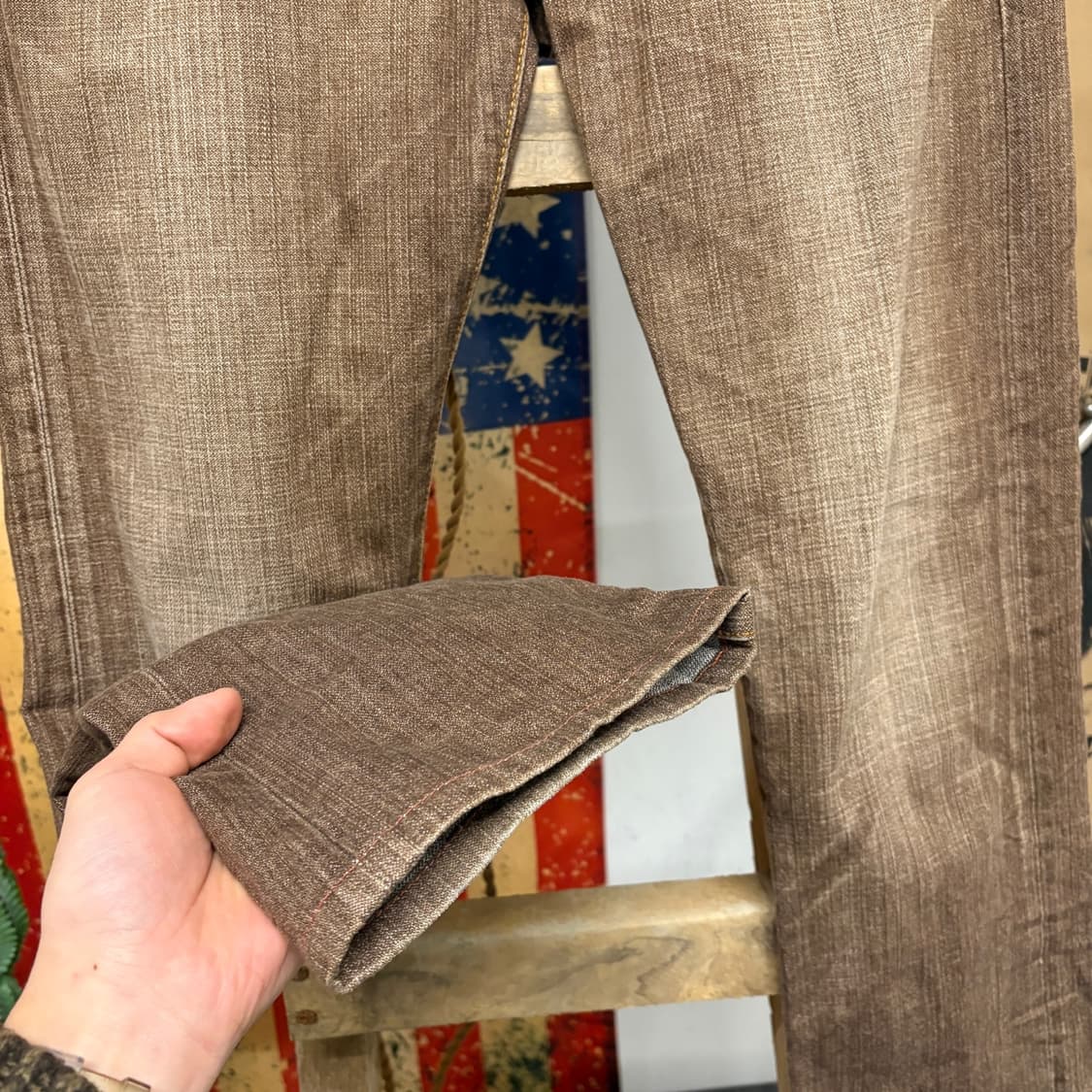 00s 리바이스505 프리미엄 재팬 라인 워싱 스트레이트 데님팬츠 N79 상품이미지5