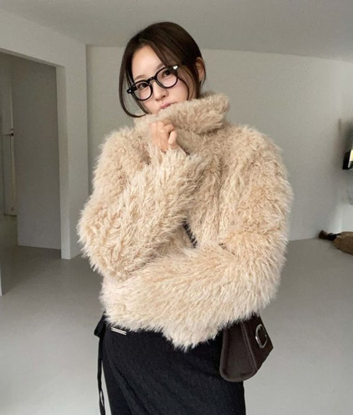 레이브 퍼자켓 베이지 상품이미지2