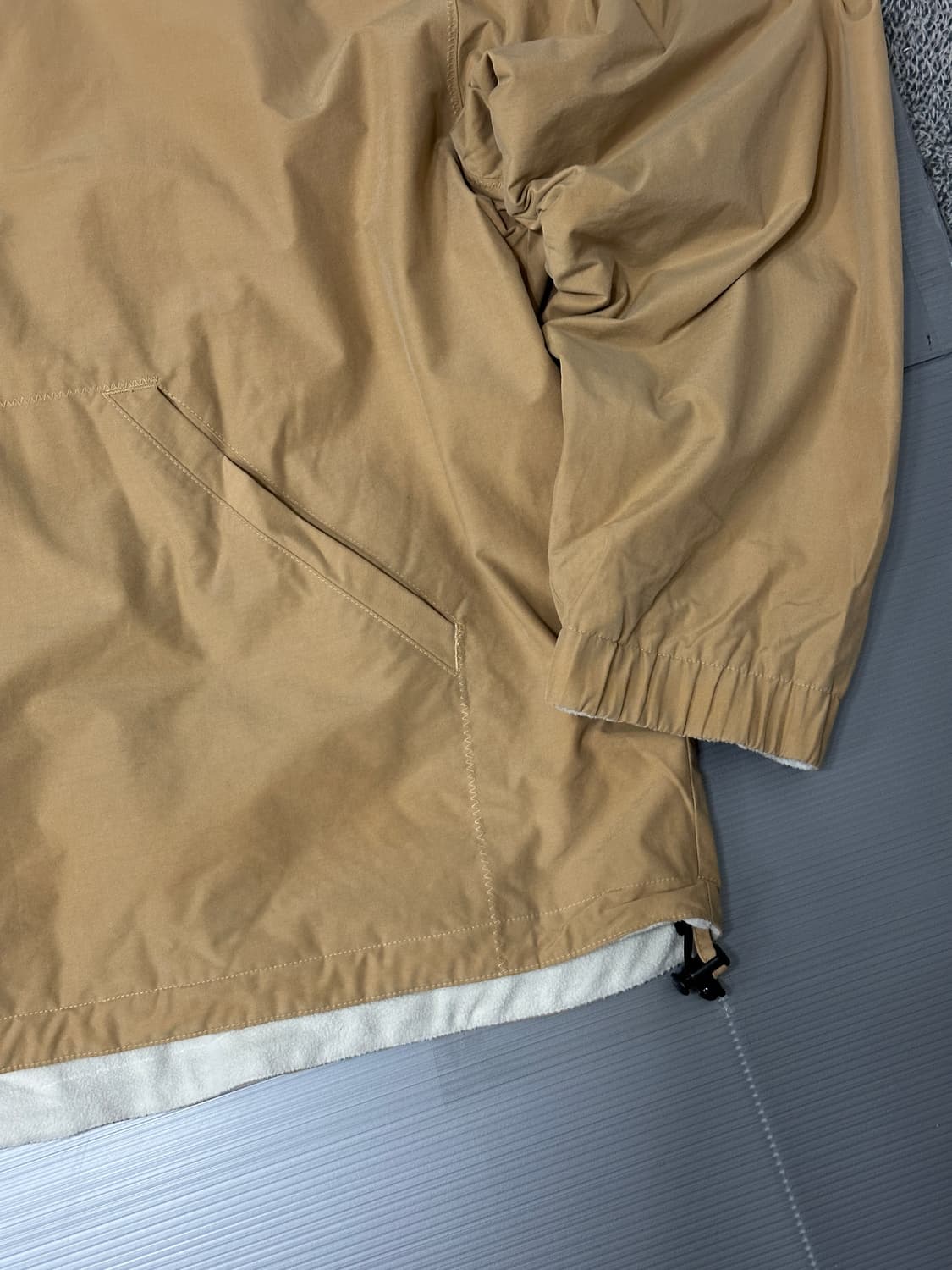 리복 리버시블 반집업 후리스 바람막이 자켓 M 상품이미지3