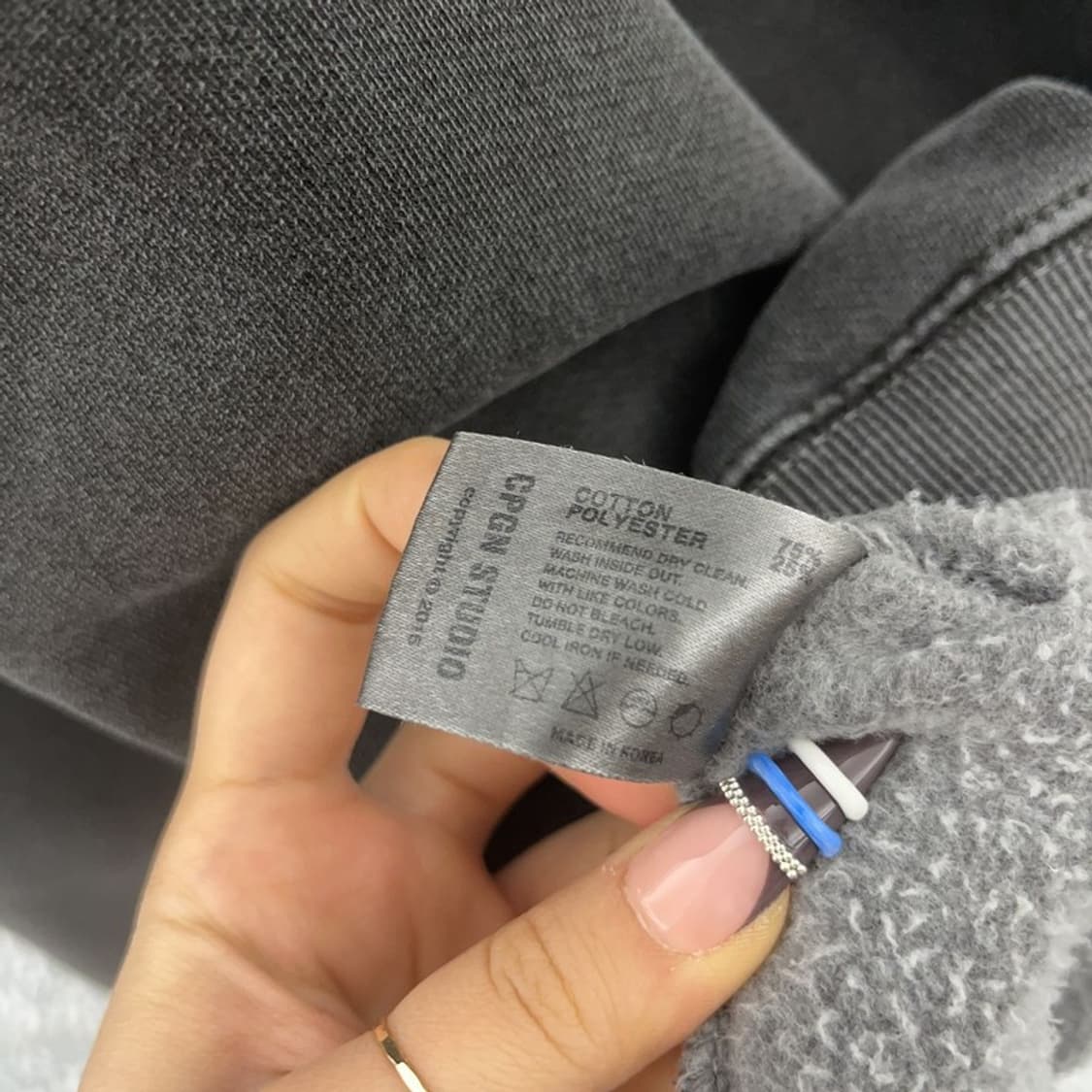 꼼파뇨 키치 슬리브스타 피그먼트 투웨이 후드집업 M C07641 상품이미지6