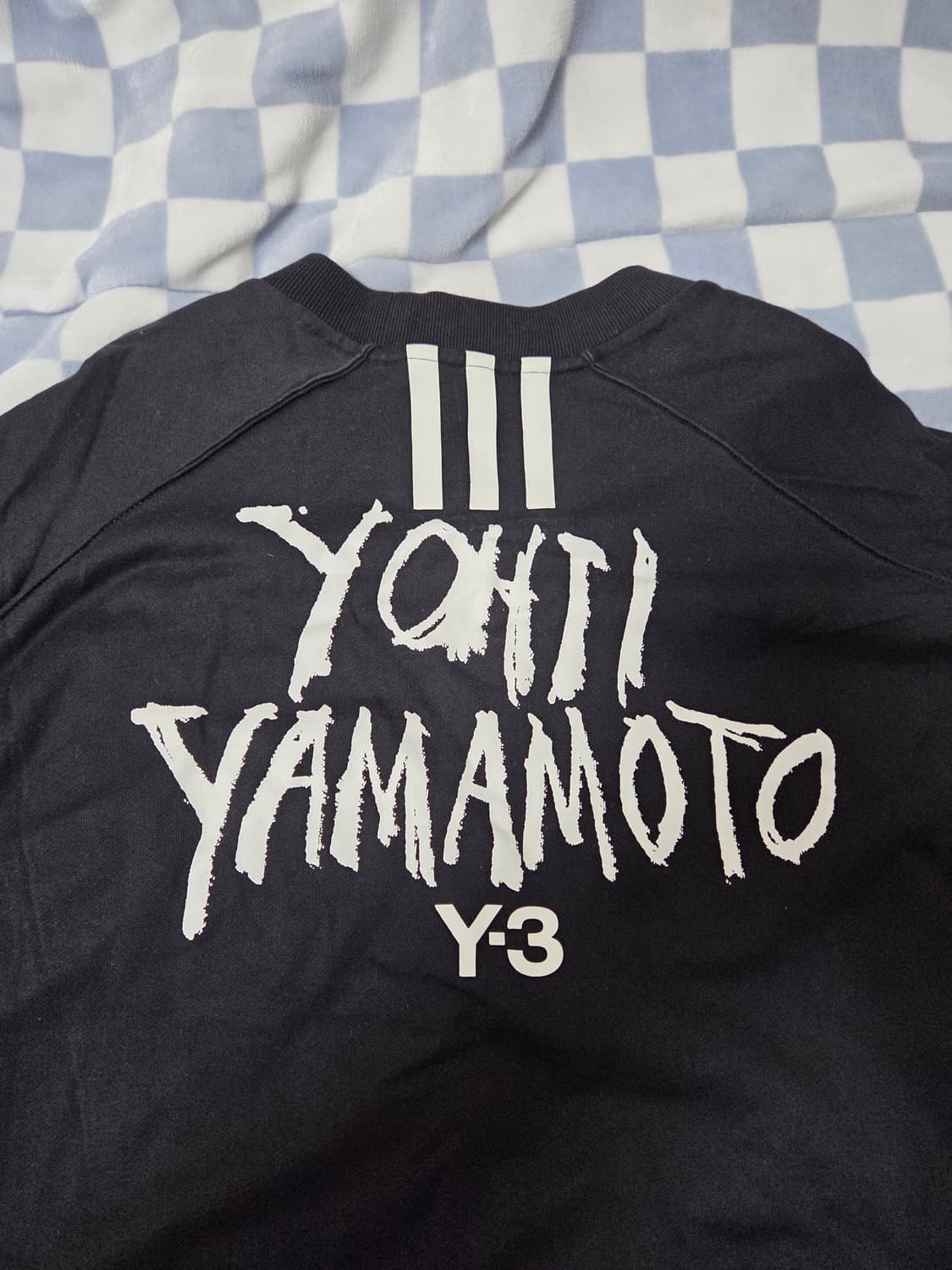 Y-3 아디다스 요지 야마모토 오버사이즈 백로고 크루넥 스웻셔츠블랙XXL 상품이미지2