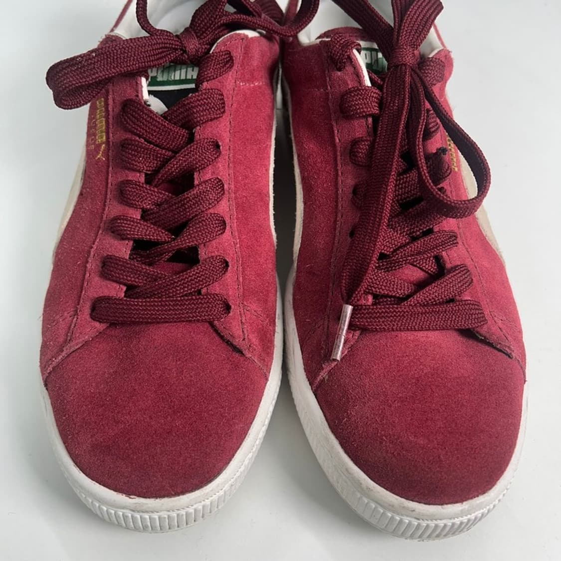 PUMA 스웨이드 클래식 스니커즈 버건디 250 상품이미지4