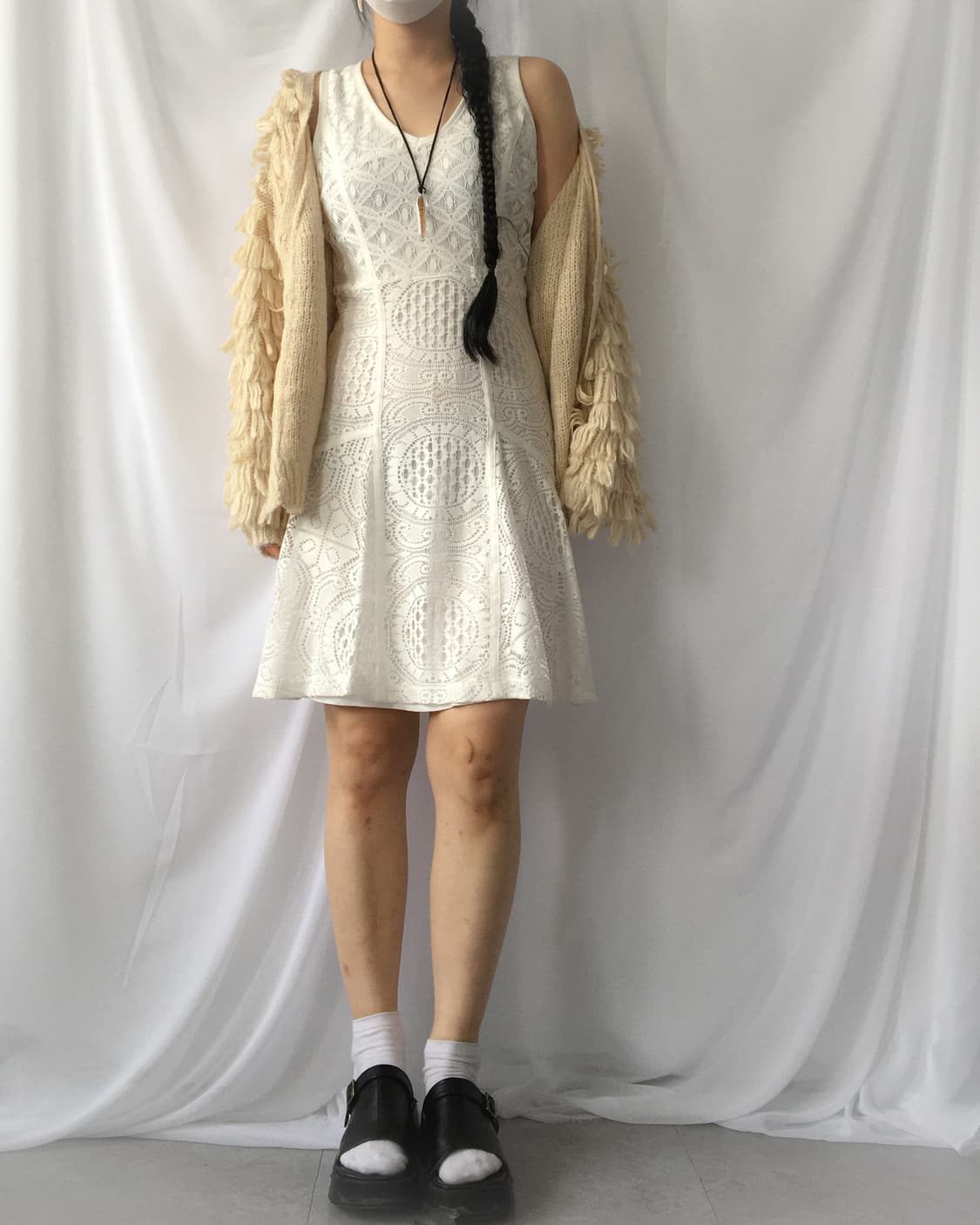 Fluffy knit cardigan 상품이미지6