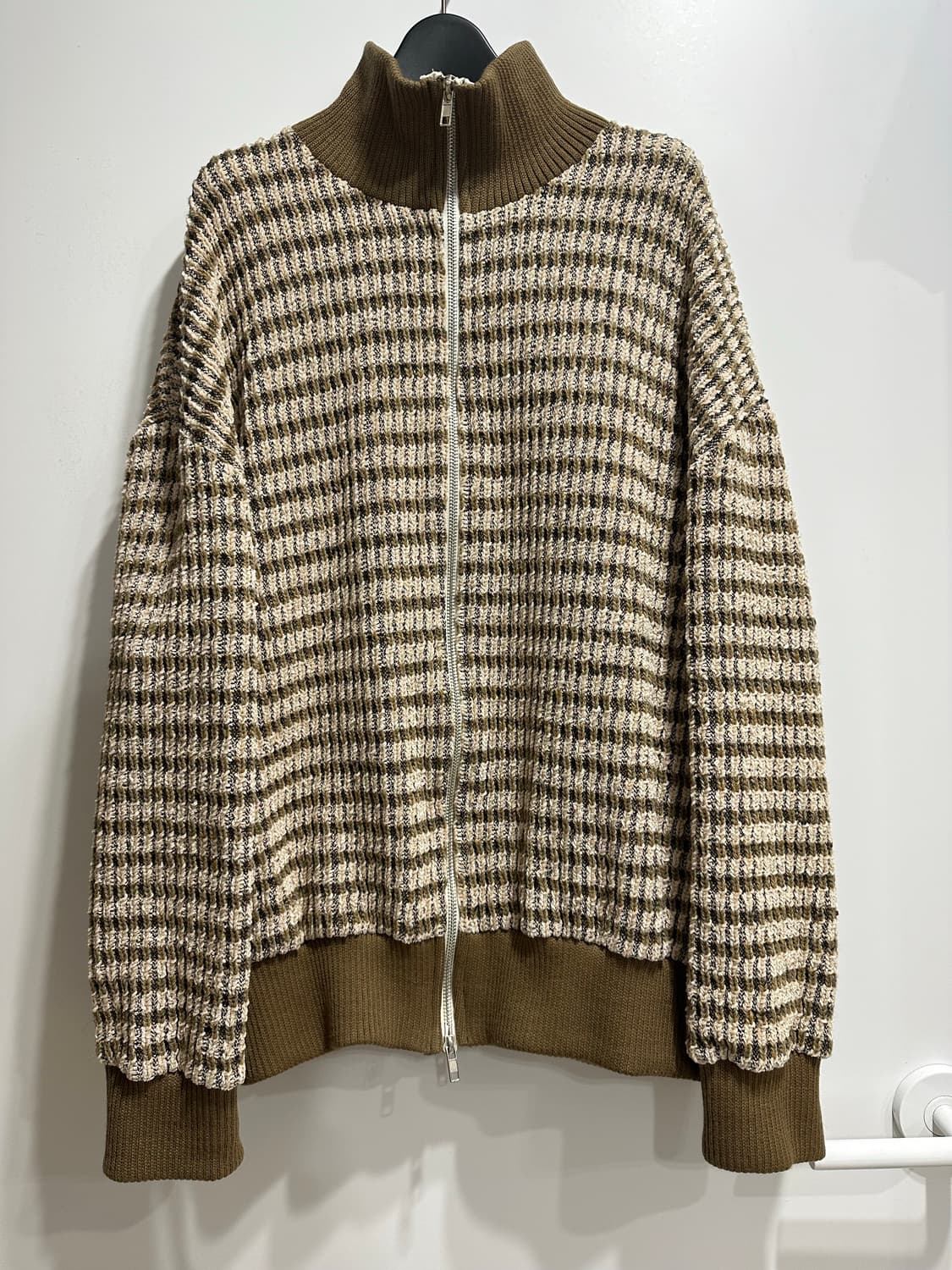 free] 휴즈네스트 니트집업 브라운 상품이미지5