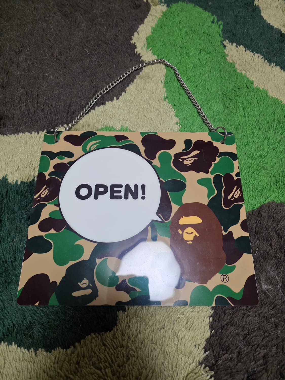 [OS] 베이프 ABC 카모 오픈 클로즈드 플레이트 상품이미지3