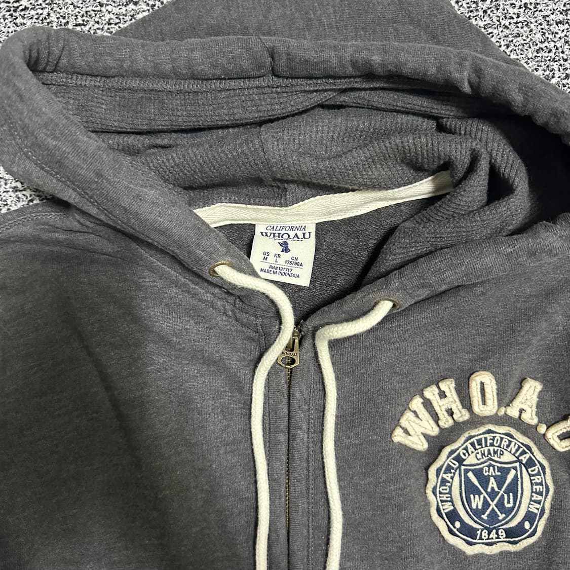 (L) 후아유 WHO.A.U 캘리포니아 후드집업 상품이미지2