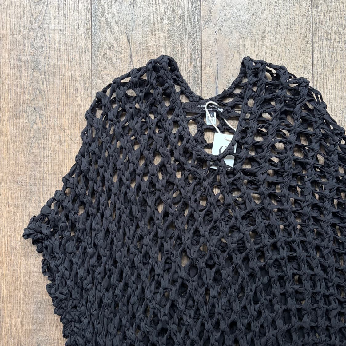 Net Crochet Poncho Knit 상품이미지6
