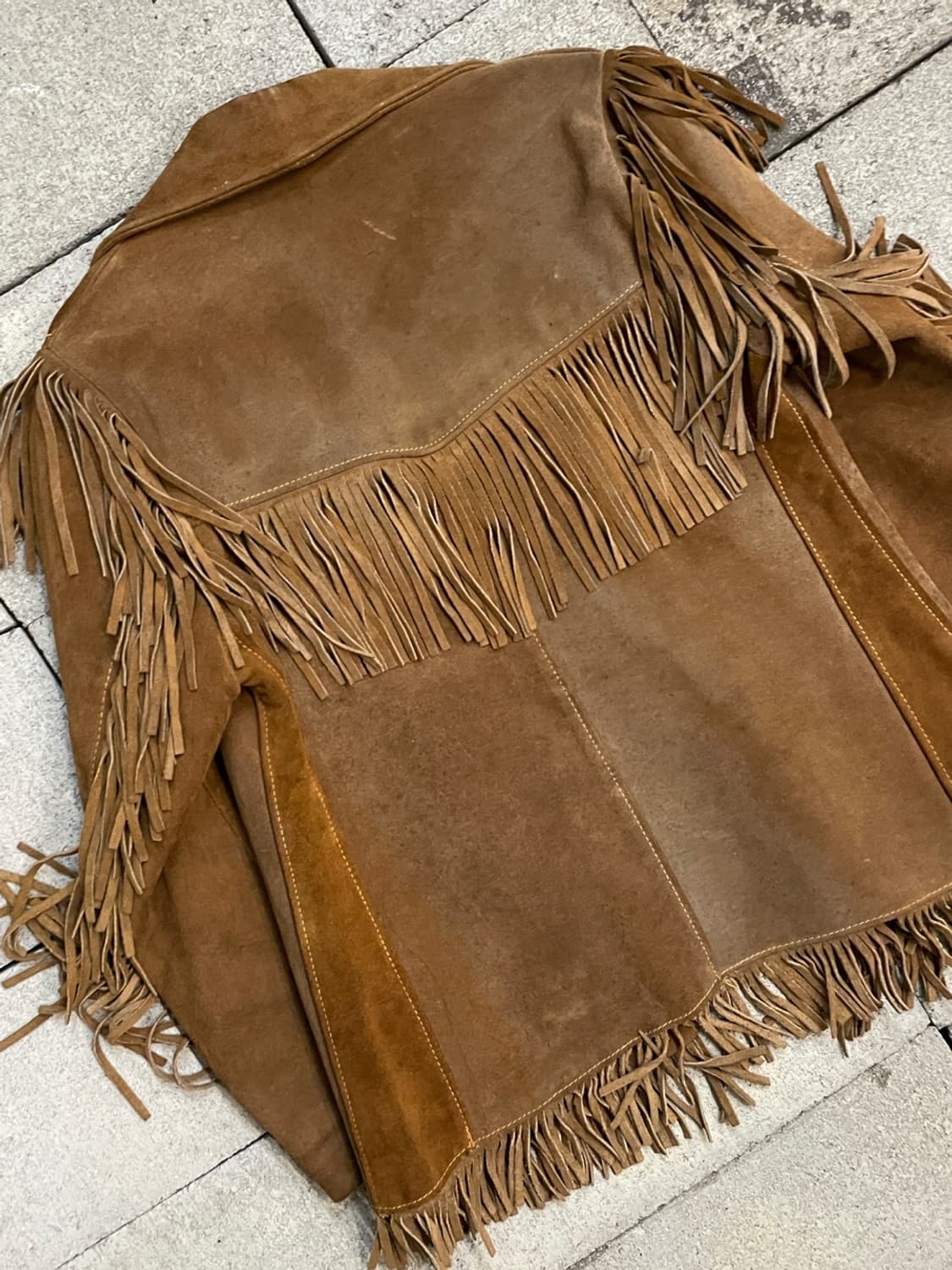 70s 쇼트 웨스턴 스웨이드 프린지 자켓 상품이미지6