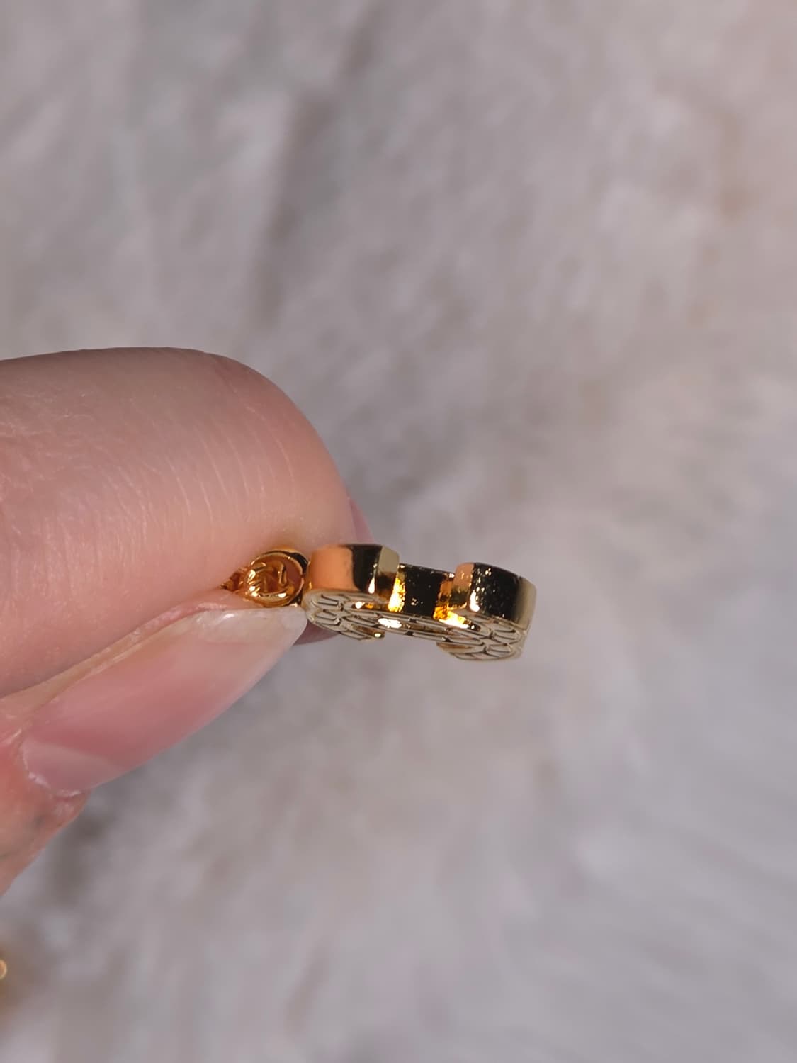 샤넬 빈티지 cc로고 금장 목걸이 상품이미지5