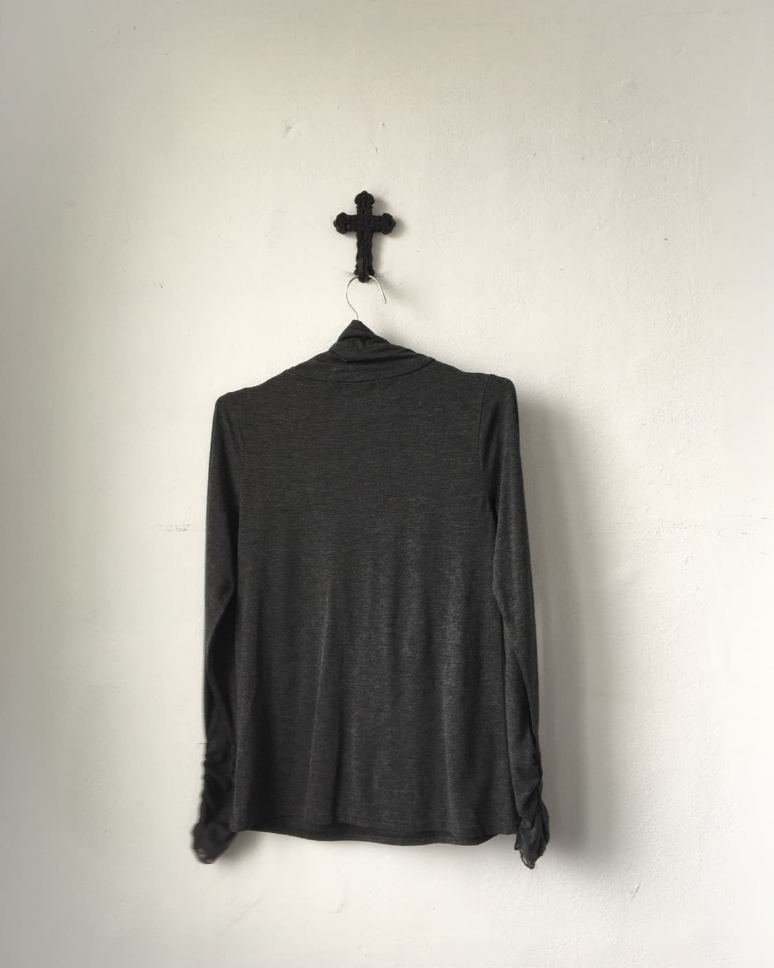 Axes femme lace point high neck sleeve 상품이미지3