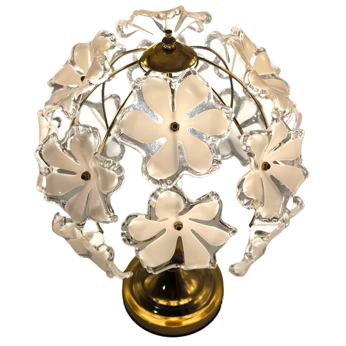 90s 키시마 화이트 부케 꽃잎 나무 램프 상품이미지2