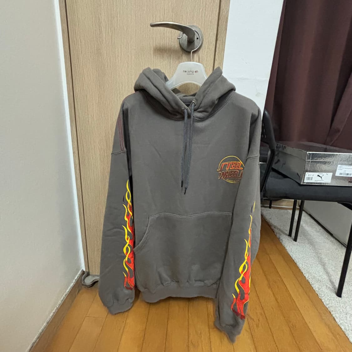 스틸휠즈 플레임 후드티 M 상품이미지1