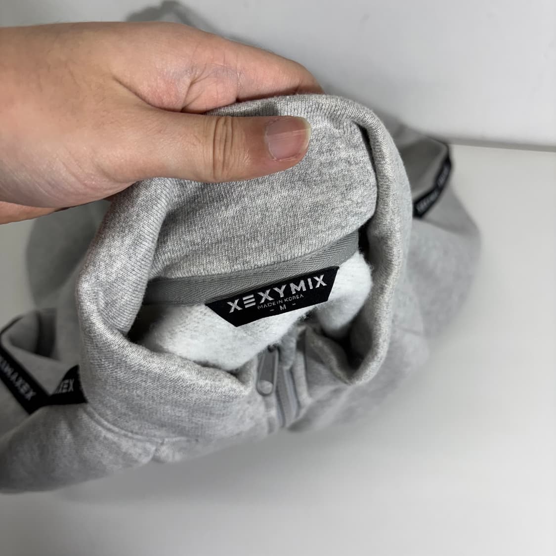 M 젝시믹스 그레이 면 트랙탑 집업 상품이미지4