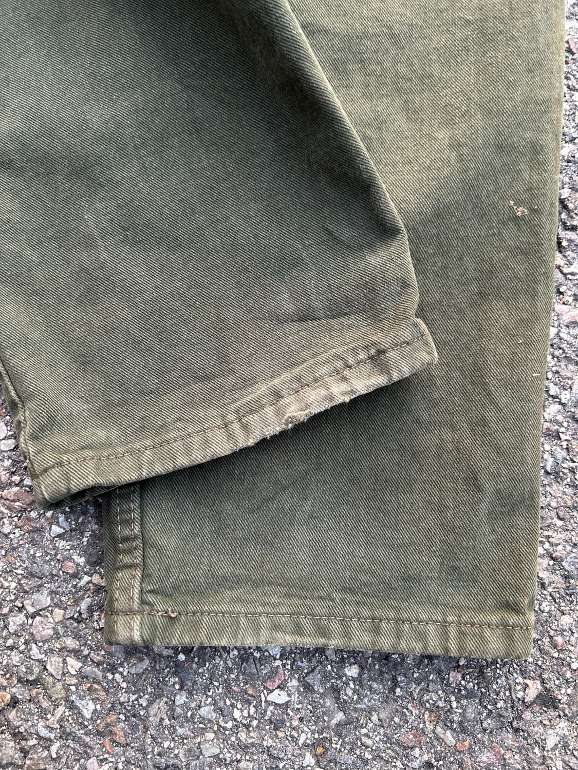 90‘s USA 리바이스555 그린컬러진 34in 상품이미지5