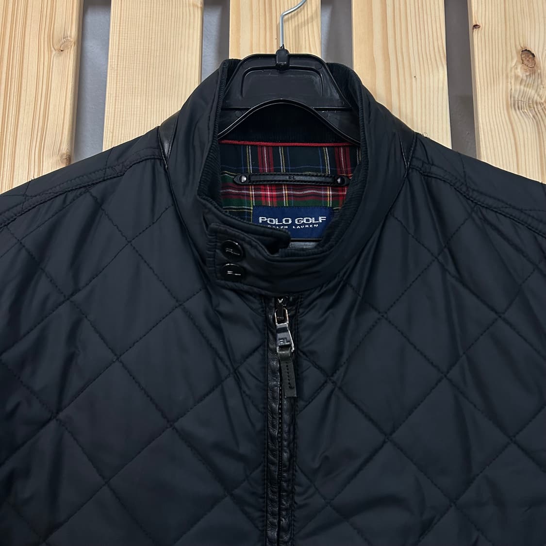 (L) 폴로 골프 퀼팅 자켓 블랙 상품이미지5
