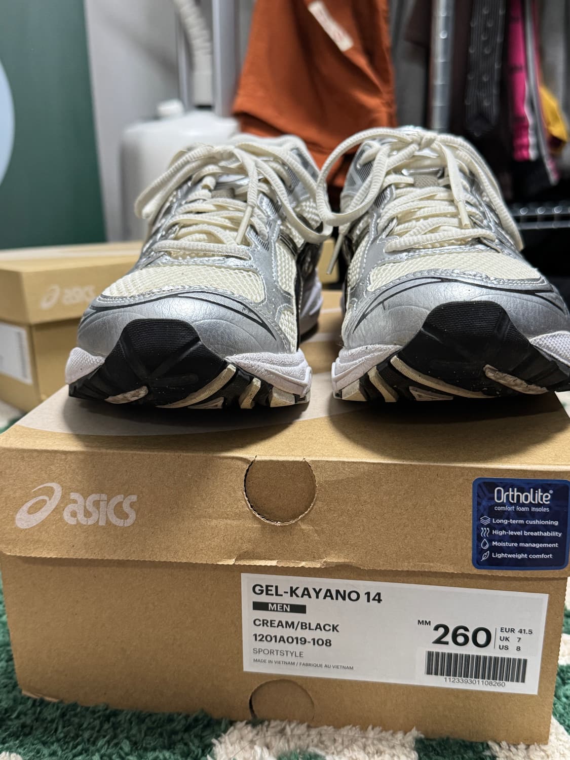 젤 카야노 14 크림블랙 260 사이즈 상태 좋음 상품이미지7