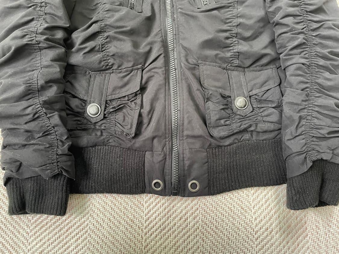 H.cmii 셔링 블루종 자켓 y2k goa J03212 상품이미지2