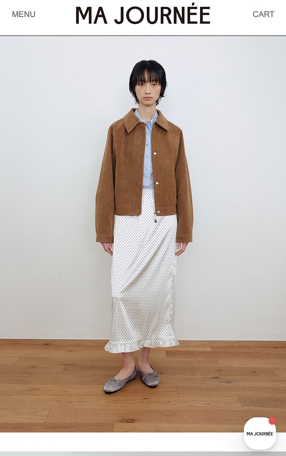 마조네 스웨이드 블루종  상품이미지10