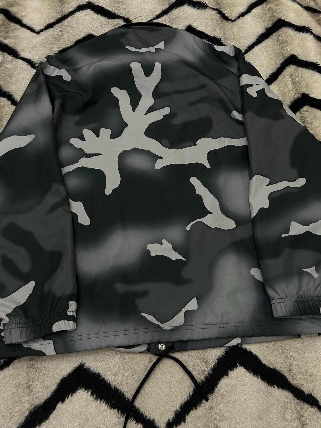 [실측2XL]아디다스 카모 패턴 코치 바람막이 상품이미지4