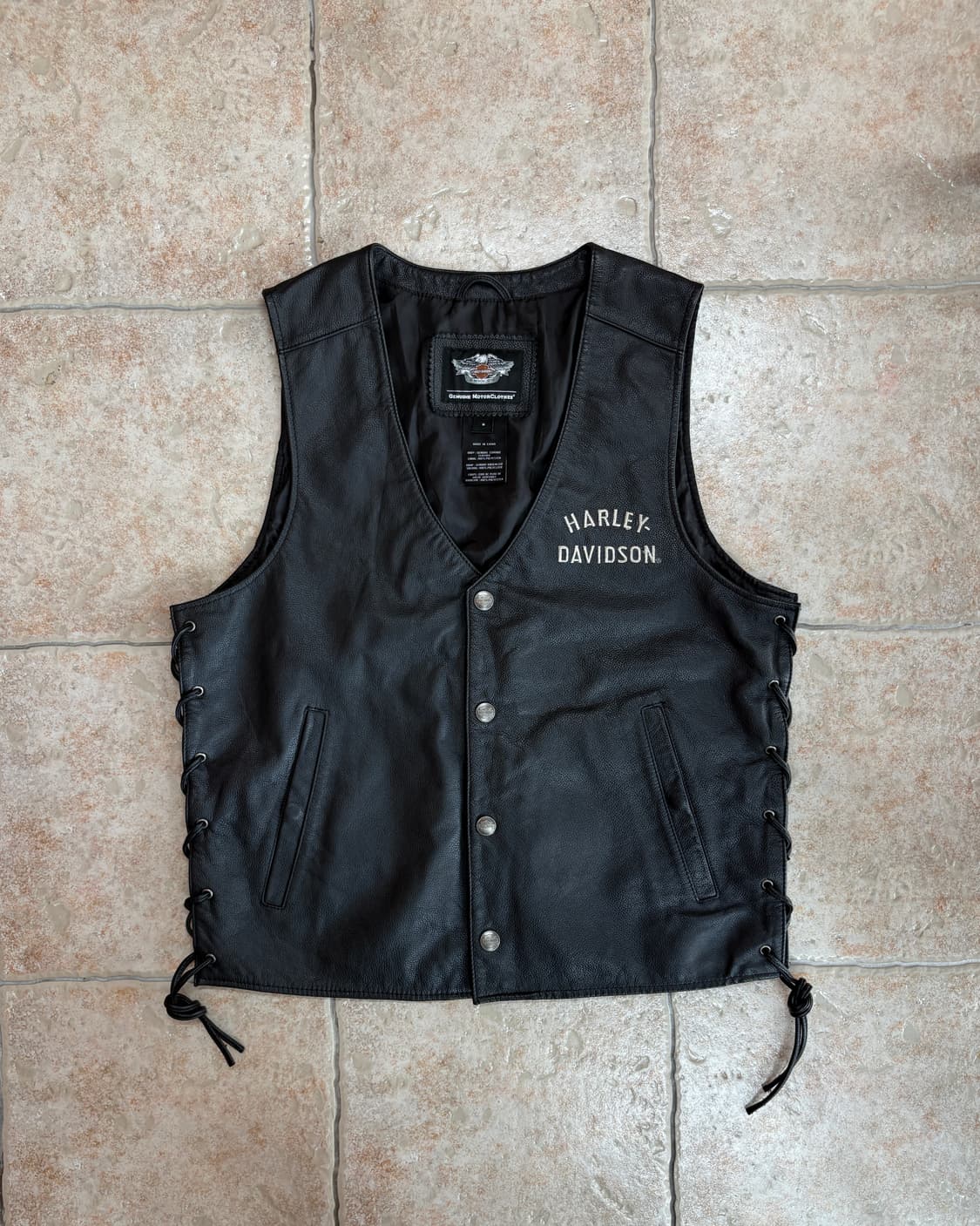 [M] Harley-Davidson leather vest 상품이미지1