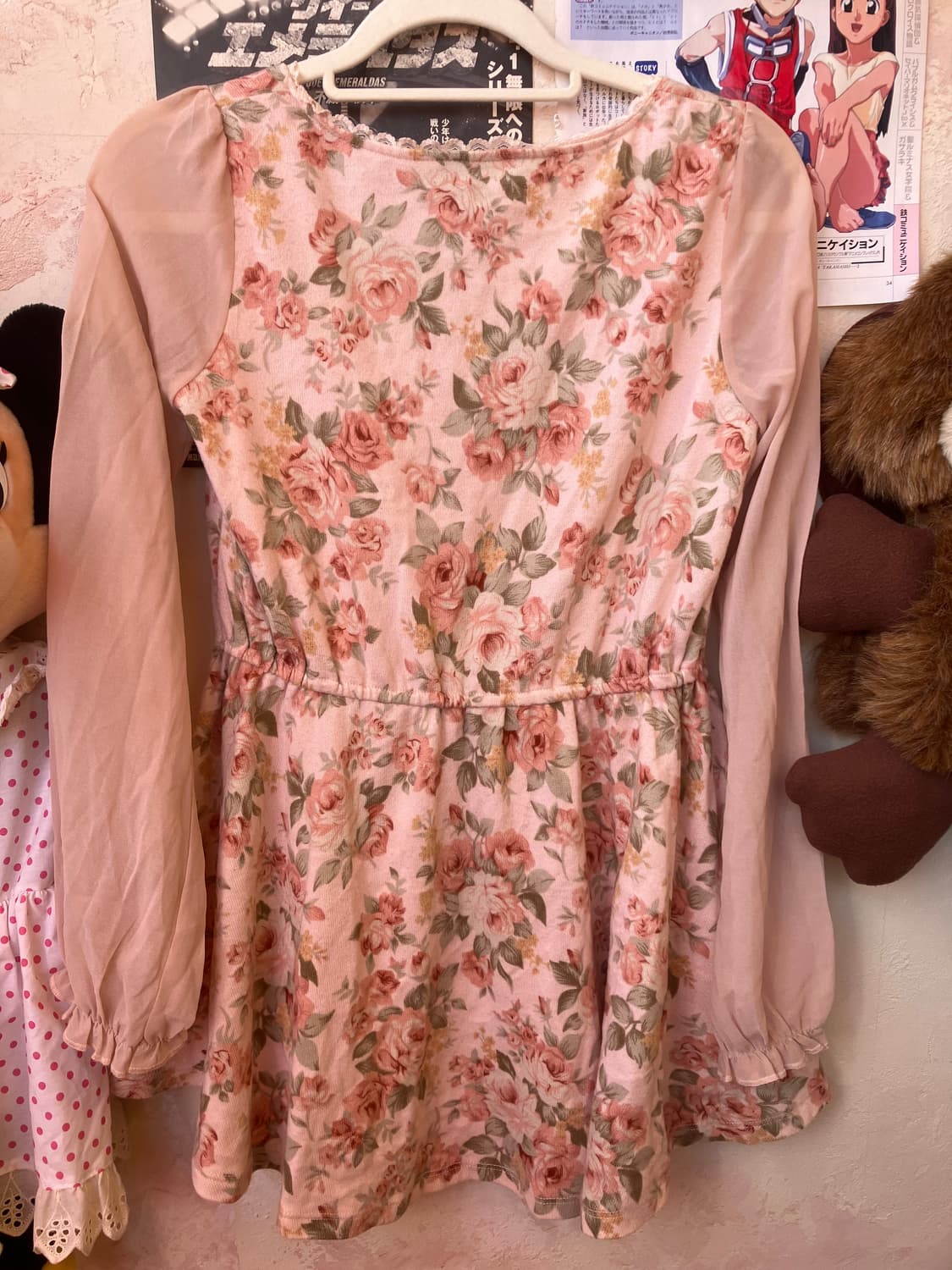 리즈리사 로즈 시스루 블라우스 상품이미지6